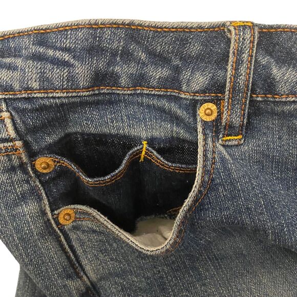 Pepe London 73 Patchwork Flared Jeans Women Size 30 x 31 Blue Denim Vintage Y2K - Picture 6 of 13